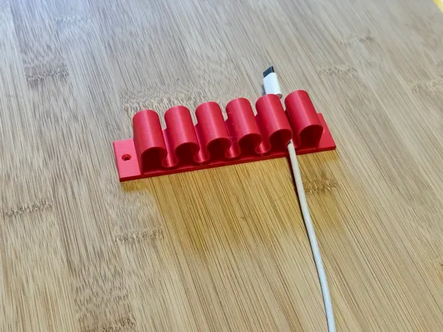 5 Slot Cable Organizer – Desk & Wall Cable Holder — Image 7 of 10