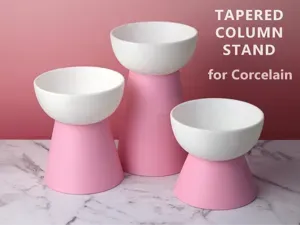 Tapered Column Stand for Corcelain