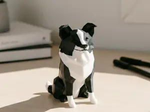 Low-Poly Border Collie (Multi-Color / AMS)