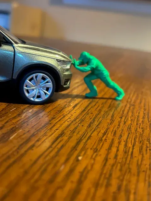 diorama miniature - pushing man — Фото 4 из 6