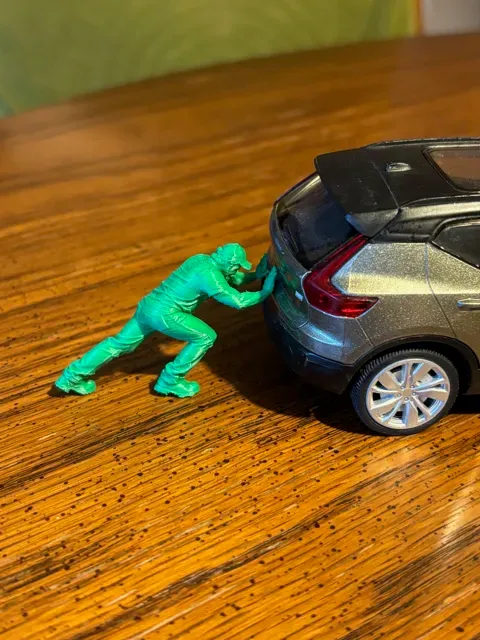 diorama miniature - pushing man — Фото 5 из 6