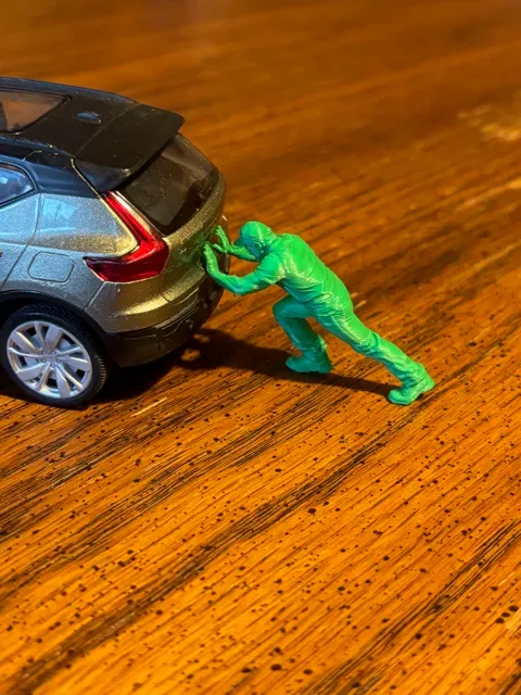 diorama miniature - pushing man — Фото 6 из 6