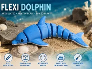 Flexi Dolphin – Articulated Dolphin Toy