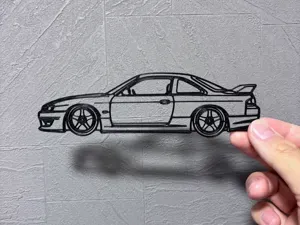 JDM Custom Car Wall Art NISSAN S14 SILVIA KOUKI