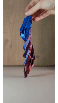 fidget SpiralTwist triangular sphere