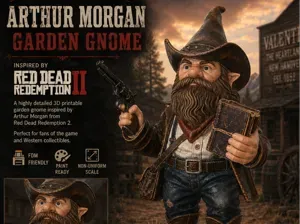 Arthur Morgan RDR2 Garden Gnome