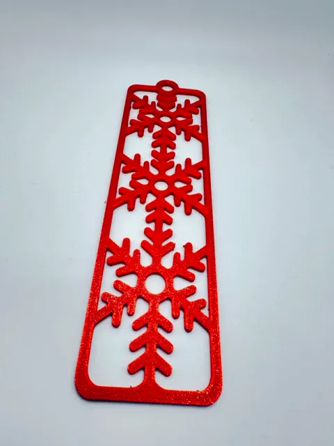 Christmas Snowflake Triple Snowflake Bookmark — Фото 3 из 11