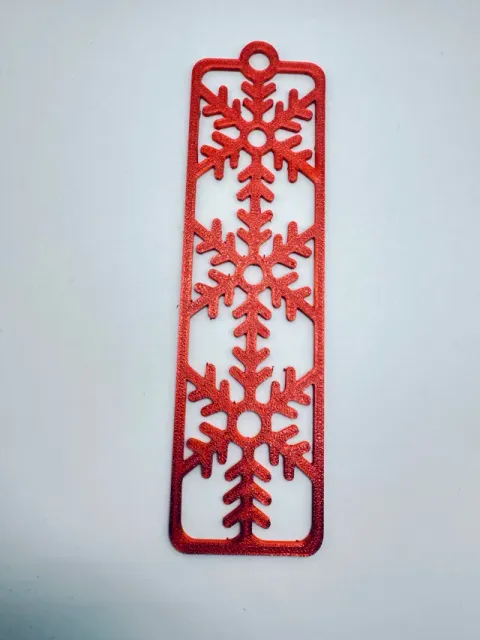 Christmas Snowflake Triple Snowflake Bookmark — Фото 9 из 11