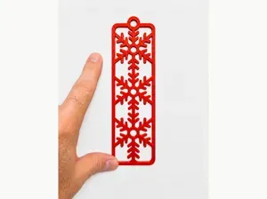 Christmas Snowflake Triple Snowflake Bookmark