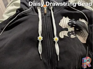 Daisy Hoodie Drawstring Bead