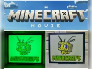 Ausmalbild / Leuchtbild Minecraft