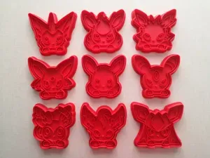 Eeveelutions Cookie Cutters Set - 9cm