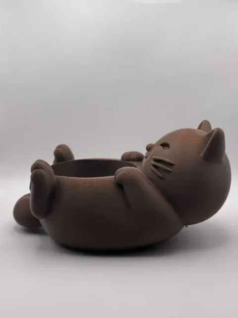 Cat Bowl – Chubby Cat Figurine with Belly Bowl — Фото 5 из 6