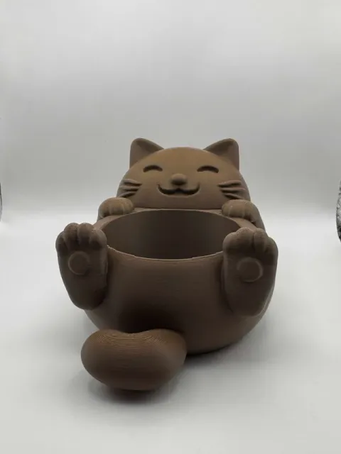 Cat Bowl – Chubby Cat Figurine with Belly Bowl — Фото 3 из 6