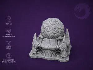 Tyranid Synaptic Brain Node – Tabletop Terrain
