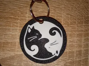 Portachiavi - keychain cats - yin e yang