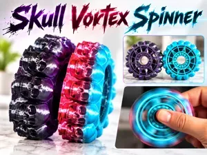 Skull Vortex Spinner – Skull Ring Fidget