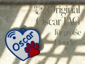 OscarTag - NFC Halsbandanhänger für große Hunde