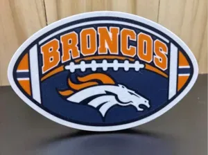 Denver Broncos Football Hitch Cover