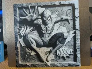 Spiderman slate style hueforge