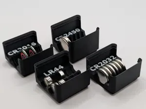 Gridfinity Coin Battery Holder (11+ battery types)