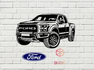 FORD F150 RAPTOR - 2D WALL ART