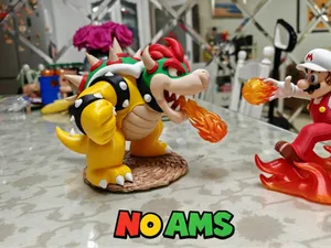 Bowser 库巴 酷霸王攻击 全拆件设计 极少支撑 龟族大魔王 易装配(无需AMS)