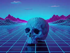 8bit Skull Head