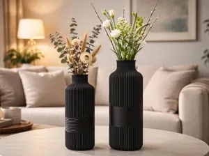 Moderne gerippte Vase