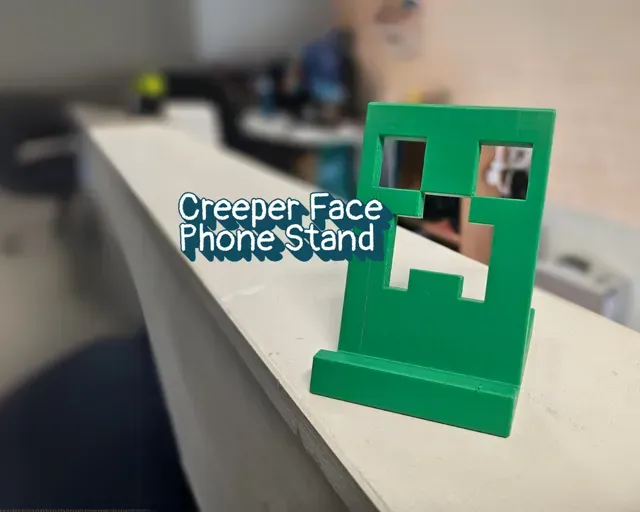 Minecraft Creeper Face Phone Stand — Image 2 of 3