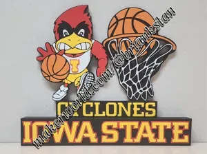 Iowa State Cyclones basketball Desk / Wall Display