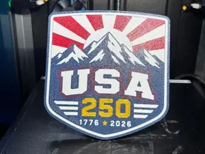 USA 250 Mountain Edition – Patriotic Hitch Cover