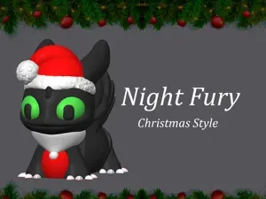 Articulated Dragon toothless Night Fury Christmas