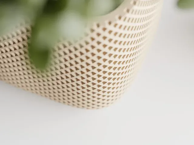 Plant Pot double Rib rounded cube — Фото 3 из 8