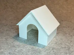 Dog house for dollhouse miniature house scale 1:18