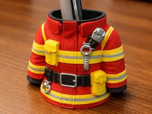 Firefighter Jacket Pen Holder