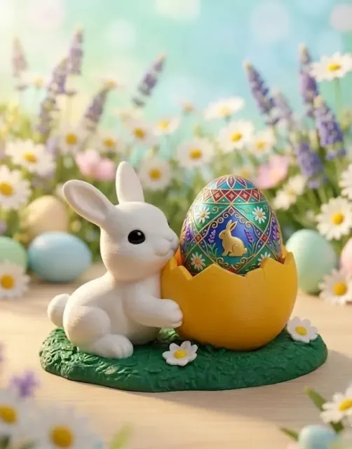 Spring Bunny Egg Holder Easter Bunny Egg Holder — Фото 3 из 4