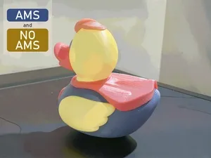 Rubber Duck Superman | AMS & No AMS