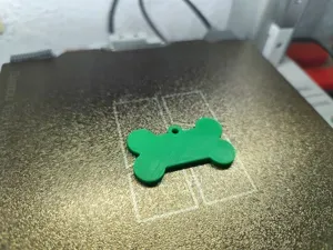 Colgante collar perro tipo hueso