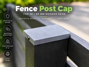 48×98 mm Fence Post Cap – Wooden Beam Topper