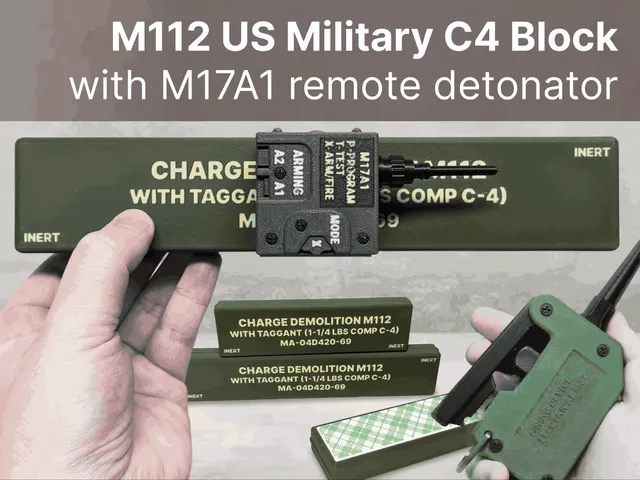 US Military M112 C4 Block with Wireless Detonator