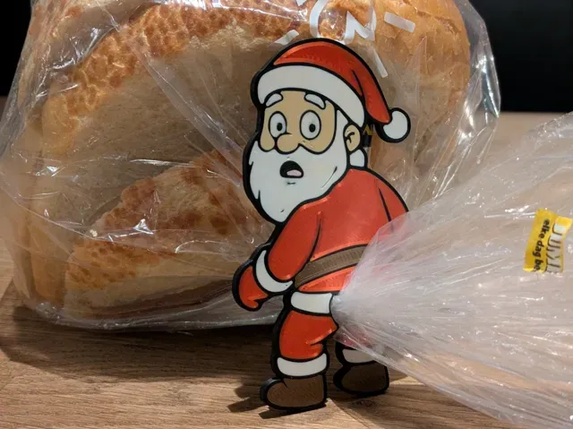 Santa Bread Bag Clip