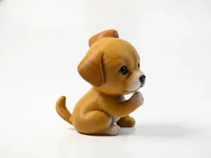 Cute Dog Figurine Animal 3D Printable
