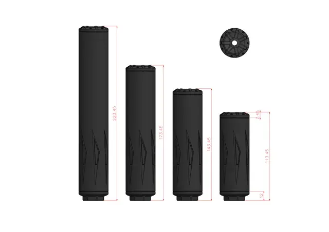 Airsoft Suppressor 14 M4/AR-15 14mm CCW — Фото 5 из 5