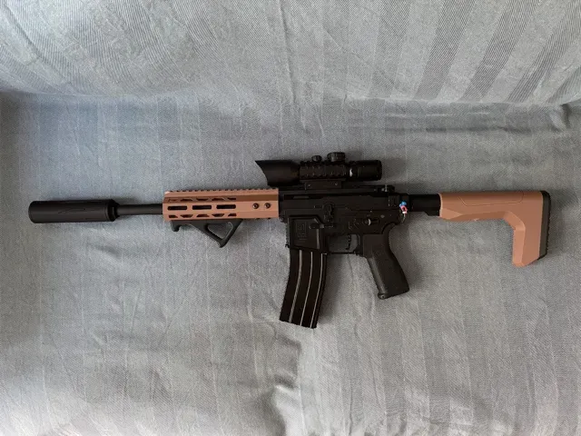 Airsoft Suppressor 14 M4/AR-15 14mm CCW — Фото 2 из 5