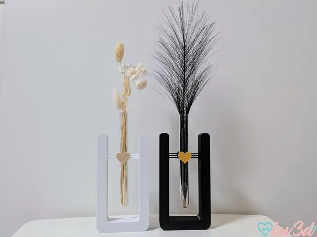 String Art Heart Vase (Tube Holder) — Image 2 of 6