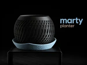 Marty – Modern Twisted Spiral Planter