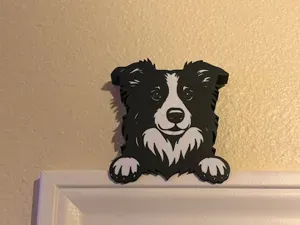 Border Collie Door Topper