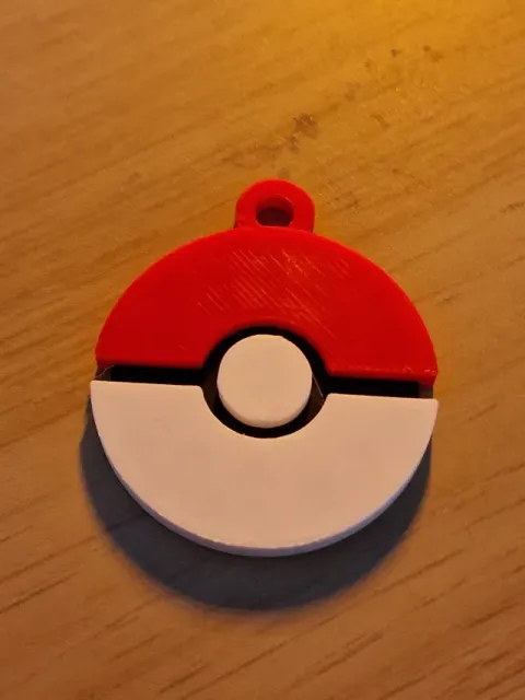 Pokeball keychain