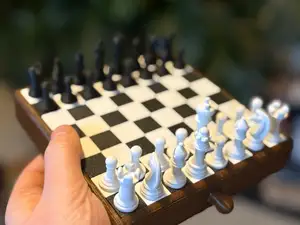 Travel Size Magnetic Chess & Checkers Set Portable